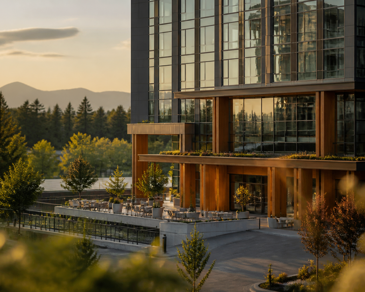 AC Hotel by Marriott Bellevue Downtown in Bellevue, Washington — European-inspired design hotel in downtown Bellevue.