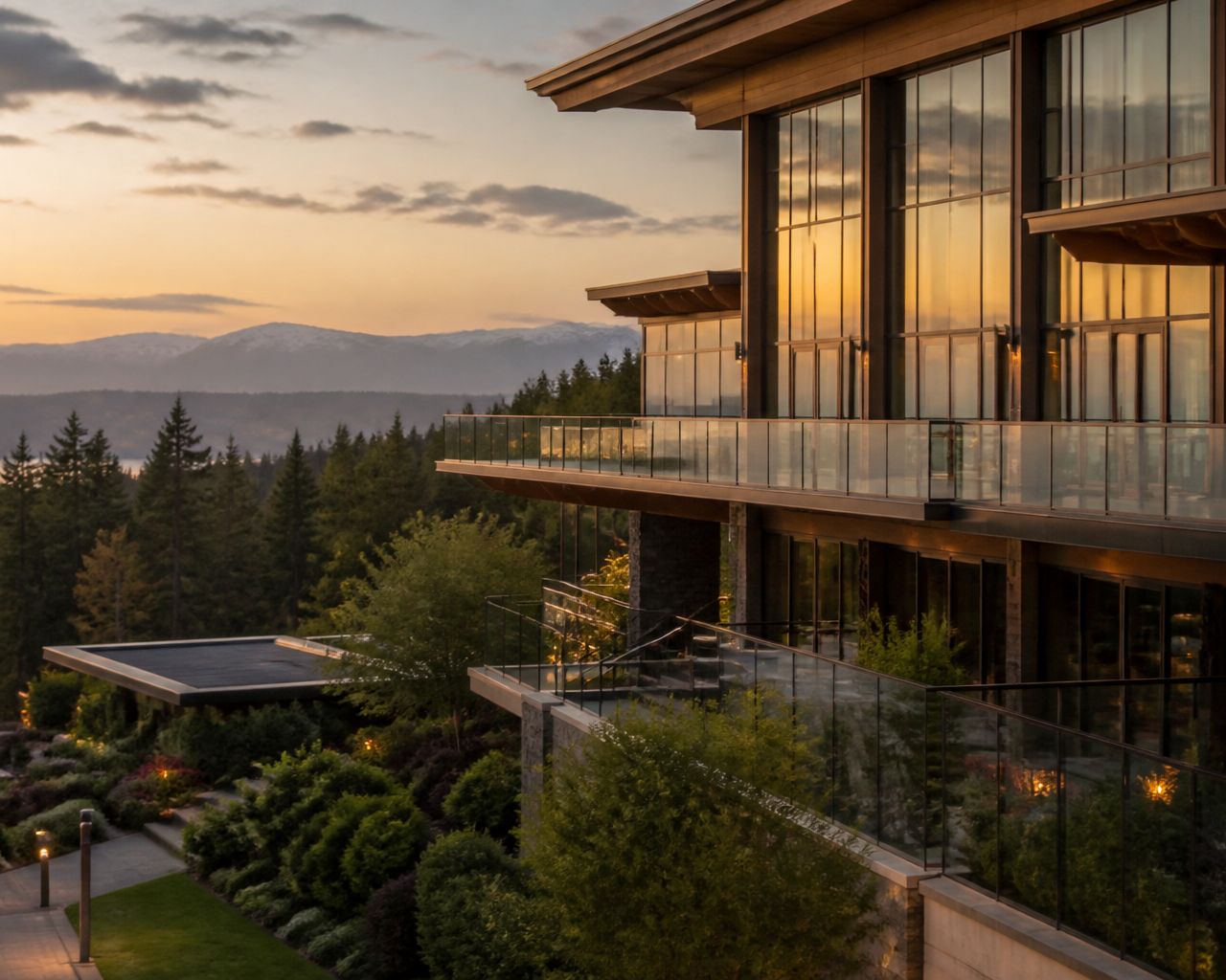 The Westin Bellevue in Bellevue, Washington — Wellness-forward luxury hotel above Lincoln Square South — 337 rooms and 26 suites with a heated indoor pool, WestinWORKOUT fitness studio, Cole's Bar & Grill, and a covered walk to The Bellevue Collection.